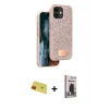 MARSİLYAN™- iPhone 11 Kılıf Vadi Klasik Serisi - Siyah Bilvis Hayalet Cam Ekran Koruyucu + Rainbow Kamera Lens Koruma Cam - KI