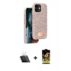 MARSİLYAN™- iPhone 11 Kılıf Vadi Klasik Serisi - Siyah Buffer Cam Ekran Koruyucu + Kamera Lens Koruma Cam - SF
