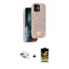 MARSİLYAN™- iPhone 11 Kılıf Vadi Klasik Serisi - Siyah Buffer Cam Ekran Koruyucu + Pers Alüminyum Kamera Lens - YL
