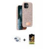 MARSİLYAN™- iPhone 11 Kılıf Vadi Klasik Serisi - Siyah Buffer Cam Ekran Koruyucu + Pers Alüminyum Kamera Lens - GI