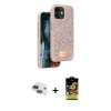 MARSİLYAN™- iPhone 11 Kılıf Vadi Klasik Serisi - Siyah Buffer Cam Ekran Koruyucu + Pers Alüminyum Kamera Lens - LT