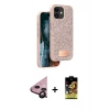 MARSİLYAN™- iPhone 11 Kılıf Vadi Klasik Serisi - Siyah Buffer Cam Ekran Koruyucu + Raze Metal Kamera Lens - SH