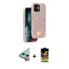 MARSİLYAN™- iPhone 11 Kılıf Vadi Klasik Serisi - Siyah Buffer Cam Ekran Koruyucu + Raze Metal Kamera Lens - KI