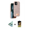 MARSİLYAN™- iPhone 11 Kılıf Vadi Klasik Serisi - Siyah Buffer Cam Ekran Koruyucu + Raze Metal Kamera Lens - MI