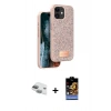 MARSİLYAN™- iPhone 11 Kılıf Vadi Klasik Serisi - Siyah Buffer Hayalet Cam Ekran Koruyucu + Pers Alüminyum Kamera Lens - YL