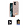 MARSİLYAN™- iPhone 11 Kılıf Vadi Klasik Serisi - Siyah Buffer Hayalet Cam Ekran Koruyucu + PVD Metal Kamera Lens - TU