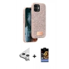MARSİLYAN™- iPhone 11 Kılıf Vadi Klasik Serisi - Siyah Buffer Hayalet Cam Ekran Koruyucu + Raze Metal Kamera Lens - GS