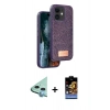MARSİLYAN™- iPhone 11 Kılıf Vadi Klasik Serisi - Siyah Buffer Hayalet Cam Ekran Koruyucu + Raze Metal Kamera Lens - MI
