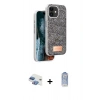 MARSİLYAN™- iPhone 11 Kılıf Vadi Klasik Serisi - Siyah Joko Magic 5D Cam + Pers Alüminyum Kamera Lens - GI