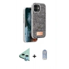 MARSİLYAN™- iPhone 11 Kılıf Vadi Klasik Serisi - Siyah Joko Magic 5D Cam + Raze Metal Kamera Lens - MI