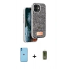 MARSİLYAN™- iPhone 11 Kılıf Vadi Klasik Serisi - Siyah Joko Magic 5D Hayalet Cam + Neon Fosforlu Kamera Lens - MI