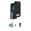 MARSİLYAN™- iPhone 11 Kılıf Vadi Klasik Serisi - Siyah Joko Magic 5D Hayalet Cam + Raze Metal Kamera Lens - MI