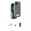 MARSİLYAN™- iPhone 11 Kılıf Vadi Klasik Serisi - Siyah Joko Magic 5D Hayalet Cam + Renkli Kamera Lens Koruma Cam - SI