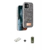 MARSİLYAN™- iPhone 11 Kılıf Vadi Klasik Serisi - Siyah Joko Magic 5D Hayalet Cam + Renkli Kamera Lens Koruma Cam - TU