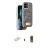 MARSİLYAN™- iPhone 11 Kılıf Vadi Klasik Serisi - Siyah Joko Magic 5D Hayalet Cam + Renkli Kamera Lens Koruma Cam - YL