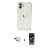 MARSİLYAN™- iPhone 11 Kılıf Vadi Minimal - Şeffaf 360 Full Body Arka Koruyucu + Pers Alüminyum Kamera Lens - YL