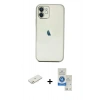 MARSİLYAN™- iPhone 11 Kılıf Vadi Minimal - Şeffaf Royal Nano Ekran Koruyucu + Renkli Kamera Lens Koruma Cam - TU