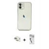 MARSİLYAN™- iPhone 11 Kılıf Vadi Minimal - Şeffaf Uv Polymer Nano Ekran Koruyucu + Pers Alüminyum Kamera Lens - GD