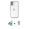 MARSİLYAN™- iPhone 11 Kılıf Vadi Minimal - Siyah Joko Magic 5D Cam + Raze Metal Kamera Lens - MI