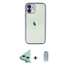 MARSİLYAN™- iPhone 11 Kılıf Vadi Minimal - Siyah Joko Magic 5D Cam + Raze Metal Kamera Lens - MI