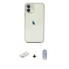 MARSİLYAN™- iPhone 11 Kılıf Vadi Minimal - Siyah Joko Magic 5D Cam + Renkli Kamera Lens Koruma Cam - PE