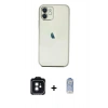 MARSİLYAN™- iPhone 11 Kılıf Vadi Minimal - Siyah Joko Magic 5D Cam + PVD Metal Kamera Lens - SH