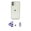 MARSİLYAN™- iPhone 11 Kılıf Vadi Minimal - Siyah Joko Magic 5D Cam + Raze Metal Kamera Lens - MR