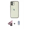 MARSİLYAN™- iPhone 11 Kılıf Vadi Minimal - Siyah Joko Magic 5D Cam + Siyah Raze Metal Kamera Lens