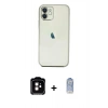 MARSİLYAN™- iPhone 11 Kılıf Vadi Minimal - Siyah Joko Magic 5D Cam + PVD Metal Kamera Lens - TU