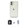 MARSİLYAN™- iPhone 11 Kılıf Vadi Minimal - Siyah Joko Magic 5D Cam + PVD Metal Kamera Lens - YL