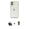MARSİLYAN™- iPhone 11 Kılıf Vadi Minimal - Siyah Joko Magic 5D Hayalet Cam + Kamera Lens Koruma Cam - SF