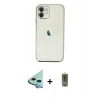 MARSİLYAN™- iPhone 11 Kılıf Vadi Minimal - Siyah Joko Magic 5D Hayalet Cam + Raze Metal Kamera Lens - MI