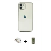MARSİLYAN™- iPhone 11 Kılıf Vadi Minimal - Siyah Joko Magic 5D Hayalet Cam + Pers Alüminyum Kamera Lens - GD