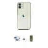 MARSİLYAN™- iPhone 11 Kılıf Vadi Minimal - Siyah Joko Magic 5D Hayalet Cam + Pers Alüminyum Kamera Lens - GI