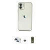 MARSİLYAN™- iPhone 11 Kılıf Vadi Minimal - Siyah Joko Magic 5D Hayalet Cam + Pers Alüminyum Kamera Lens - LT