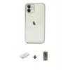 MARSİLYAN™- iPhone 11 Kılıf Vadi Minimal - Siyah Joko Magic 5D Hayalet Cam + Renkli Kamera Lens Koruma Cam - SI