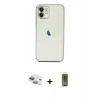 MARSİLYAN™- iPhone 11 Kılıf Vadi Minimal - Siyah Joko Magic 5D Hayalet Cam + Pers Alüminyum Kamera Lens - YL