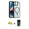 MARSİLYAN™- iPhone 11 Kılıf Yadigar Asil Koleksiyonu - Şeffaf 360 Full Body Arka Koruyucu + Rainbow Kamera Lens Koruma Cam - KI