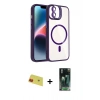 MARSİLYAN™- iPhone 11 Kılıf Yadigar Asil Koleksiyonu - Şeffaf 360 Full Body Arka Koruyucu + Rainbow Kamera Lens Koruma Cam - KI