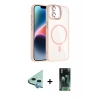 MARSİLYAN™- iPhone 11 Kılıf Yadigar Asil Koleksiyonu - Şeffaf 360 Full Body Arka Koruyucu + Raze Metal Kamera Lens - MI