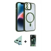MARSİLYAN™- iPhone 11 Kılıf Yadigar Asil Koleksiyonu - Şeffaf 360 Full Body Arka Koruyucu + Raze Metal Kamera Lens - MI