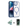 MARSİLYAN™- iPhone 11 Kılıf Yadigar Asil Koleksiyonu - Şeffaf 360 Full Body Arka Koruyucu + Raze Metal Kamera Lens - MI