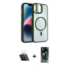MARSİLYAN™- iPhone 11 Kılıf Yadigar Asil Koleksiyonu - Şeffaf 360 Full Body Arka Koruyucu + Kamera Lens Koruma Cam - SF