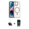 MARSİLYAN™- iPhone 11 Kılıf Yadigar Asil Koleksiyonu - Şeffaf 360 Full Body Arka Koruyucu + Kamera Lens Koruma Cam - SF