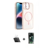 MARSİLYAN™- iPhone 11 Kılıf Yadigar Asil Koleksiyonu - Şeffaf 360 Full Body Arka Koruyucu + Kamera Lens Koruma Cam - SF