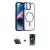 MARSİLYAN™- iPhone 11 Kılıf Yadigar Asil Koleksiyonu - Şeffaf 360 Full Body Arka Koruyucu + Kamera Lens Koruma Cam - SF
