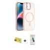 MARSİLYAN™- iPhone 11 Kılıf Yadigar Asil Koleksiyonu - Şeffaf Pasifik Cam Ekran Koruyucu + Rainbow Kamera Lens Koruma Cam - KI
