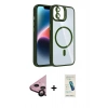 MARSİLYAN™- iPhone 11 Kılıf Yadigar Asil Koleksiyonu - Şeffaf Pasifik Cam Ekran Koruyucu + Raze Metal Kamera Lens - SH