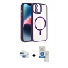 MARSİLYAN™- iPhone 11 Kılıf Yadigar Asil Koleksiyonu - Şeffaf Royal Nano Ekran Koruyucu + Pers Alüminyum Kamera Lens - GI