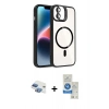 MARSİLYAN™- iPhone 11 Kılıf Yadigar Asil Koleksiyonu - Şeffaf Royal Nano Ekran Koruyucu + Pers Alüminyum Kamera Lens - GI
